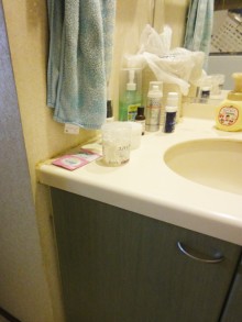 トールキャビネットや体重計収納で洗面室がスッキリ